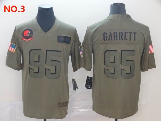 Men's Cleveland Browns #95 Myles Garrett Jesey NO.3;